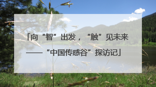 向“智”出发，“触”见未来——“中国传感谷”探访记