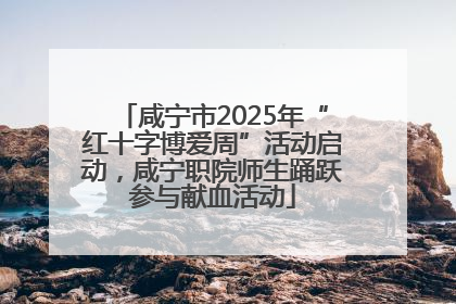 咸宁市2025年“红十字博爱周”活动启动，咸宁职院师生踊跃参与献血活动
