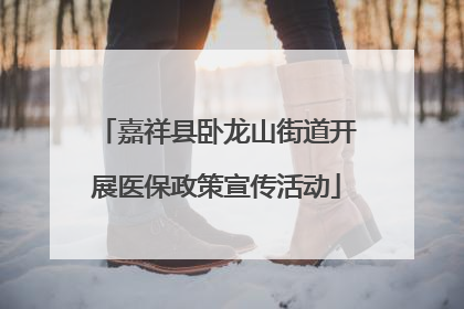 嘉祥县卧龙山街道开展医保政策宣传活动
