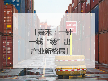 嘉禾：一针一线“绣”出产业新格局