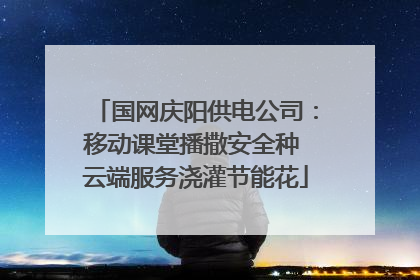 国网庆阳供电公司：移动课堂播撒安全种 云端服务浇灌节能花