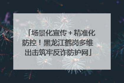 场景化宣传＋精准化防控！黑龙江鹤岗多维出击筑牢反诈防护网