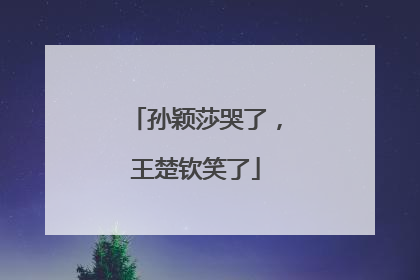 孙颖莎哭了，王楚钦笑了