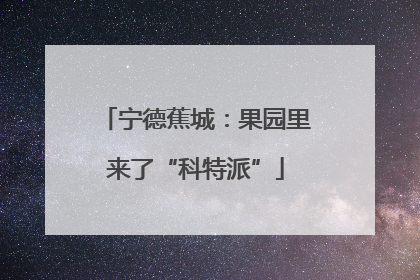 宁德蕉城：果园里来了“科特派”
