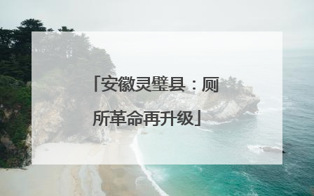 安徽灵璧县：厕所革命再升级