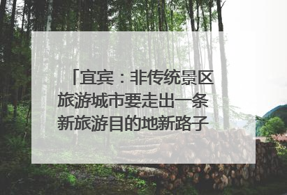 宜宾：非传统景区旅游城市要走出一条新旅游目的地新路子｜话锦绣·说安逸