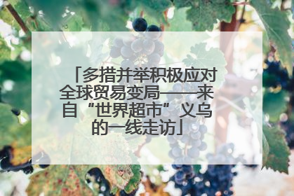 多措并举积极应对全球贸易变局——来自“世界超市”义乌的一线走访