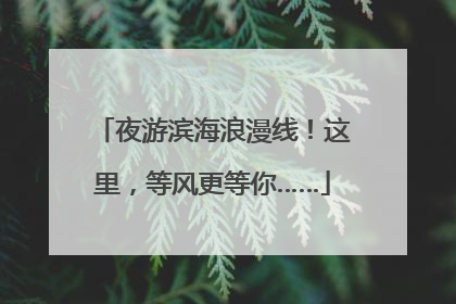 夜游滨海浪漫线！这里，等风更等你……