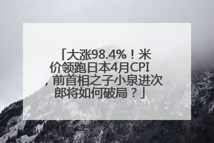 大涨98.4%！米价领跑日本4月CPI，前首相之子小泉进次郎将如何破局？