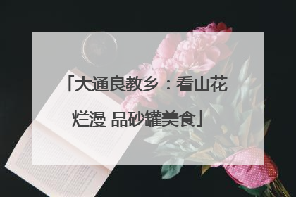 大通良教乡：看山花烂漫 品砂罐美食