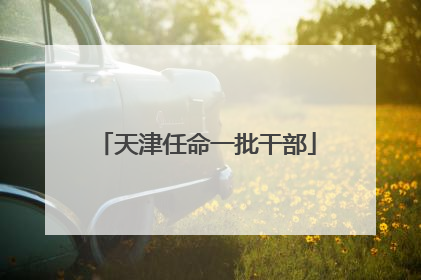 天津任命一批干部