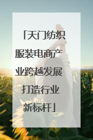 天门纺织服装电商产业跨越发展 打造行业新标杆
