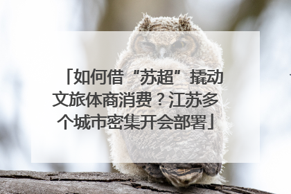 如何借“苏超”撬动文旅体商消费？江苏多个城市密集开会部署