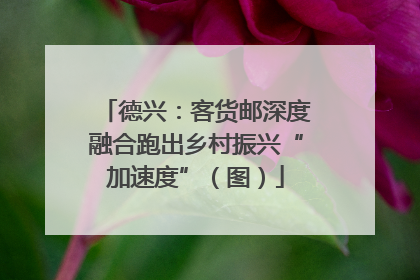 德兴：客货邮深度融合跑出乡村振兴“加速度”（图）