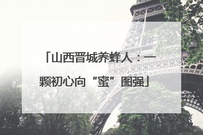 山西晋城养蜂人：一颗初心向“蜜”图强