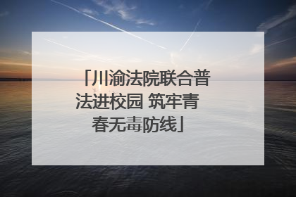 川渝法院联合普法进校园 筑牢青春无毒防线