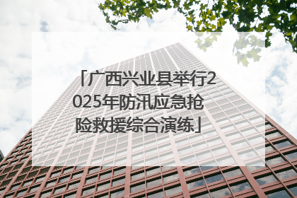 广西兴业县举行2025年防汛应急抢险救援综合演练