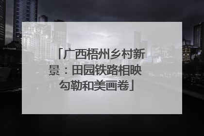 广西梧州乡村新景：田园铁路相映 勾勒和美画卷