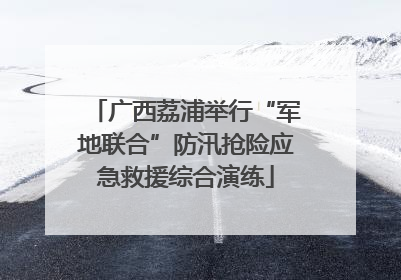 广西荔浦举行“军地联合”防汛抢险应急救援综合演练