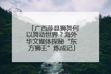 广西藤县狮舞何以舞动世界？海外华文媒体探秘“东方狮王”炼成记