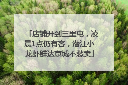 店铺开到三里屯，凌晨1点仍有客，潜江小龙虾鲜达京城不愁卖