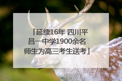 延续16年 四川平昌一中学1900余名师生为高三考生送考
