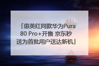 惠英红同款华为Pura 80 Pro+开售 京东秒送为首批用户送达新机