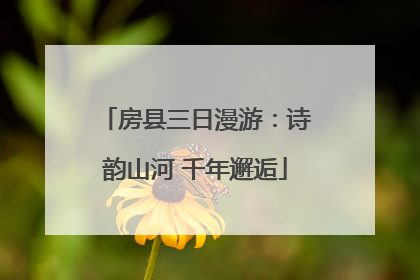 房县三日漫游：诗韵山河 千年邂逅