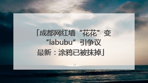 成都网红墙“花花”变“labubu”引争议 最新：涂鸦已被抹掉