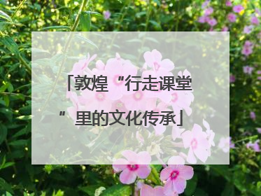 敦煌“行走课堂”里的文化传承