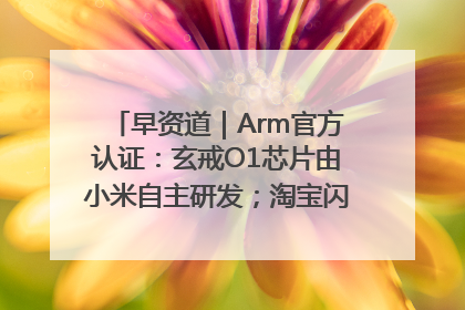 早资道｜Arm官方认证：玄戒O1芯片由小米自主研发；淘宝闪购联合饿了么日订单超4000万