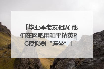 毕业季老友相聚 他们在网吧用和平精英PC模拟器“连坐”