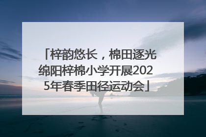 梓韵悠长，棉田逐光 绵阳梓棉小学开展2025年春季田径运动会