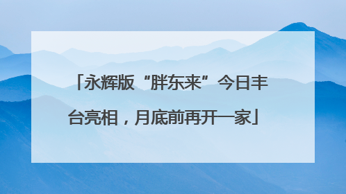 永辉版“胖东来”今日丰台亮相，月底前再开一家