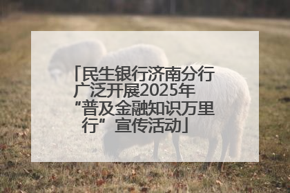 民生银行济南分行广泛开展2025年“普及金融知识万里行”宣传活动