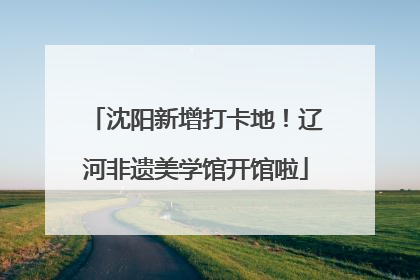 沈阳新增打卡地！辽河非遗美学馆开馆啦