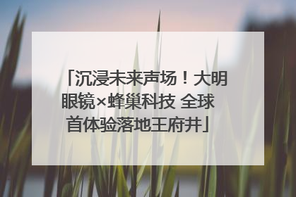 沉浸未来声场！大明眼镜×蜂巢科技 全球首体验落地王府井