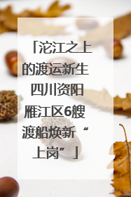 沱江之上的渡运新生 四川资阳雁江区6艘渡船焕新“上岗”