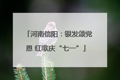 河南信阳：银发颂党恩 红歌庆“七一”
