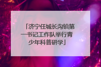 济宁任城长沟镇第一书记工作队举行青少年科普研学
