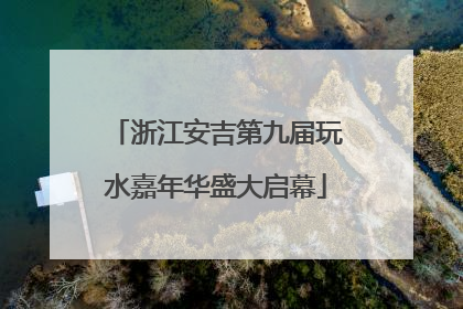 浙江安吉第九届玩水嘉年华盛大启幕