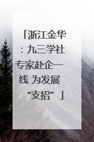 浙江金华：九三学社专家赴企一线 为发展“支招”