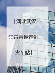 湖北武汉：禁毒宣传走进火车站