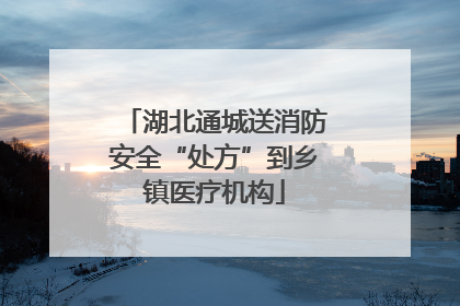 湖北通城送消防安全“处方”到乡镇医疗机构