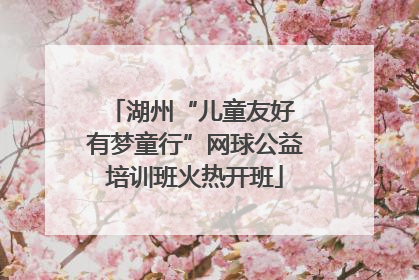湖州“儿童友好 有梦童行”网球公益培训班火热开班