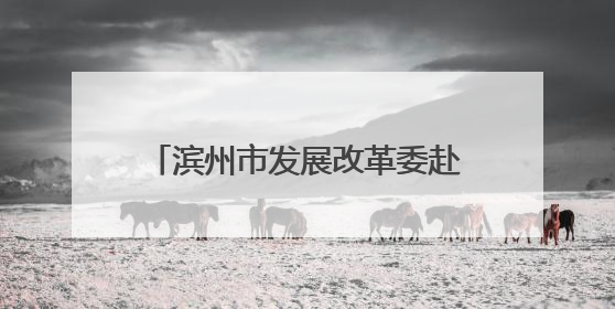 滨州市发展改革委赴北海经济开发区、无棣县开展经济运行调研