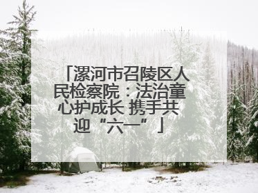 漯河市召陵区人民检察院：法治童心护成长 携手共迎“六一”