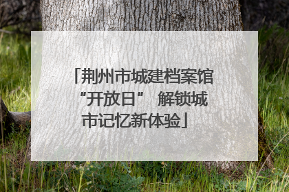 荆州市城建档案馆“开放日” 解锁城市记忆新体验