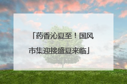 药香沁夏至！国风市集迎接盛夏来临