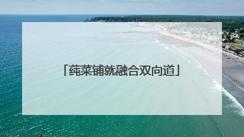 莼菜铺就融合双向道